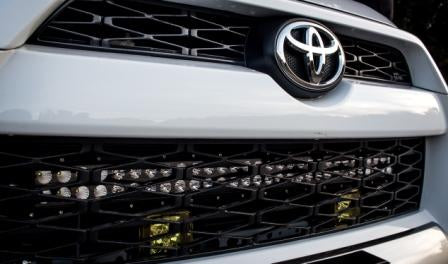 2014-2018 5th Gen Toyota 4Runner Universal LED Hidden Bumper Bracket - Stainless Steel - Rago Fabrication