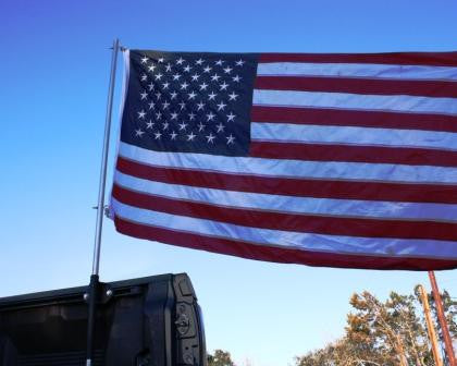 Toyota Bed Rail - Flag Holder - Rago Fabrication