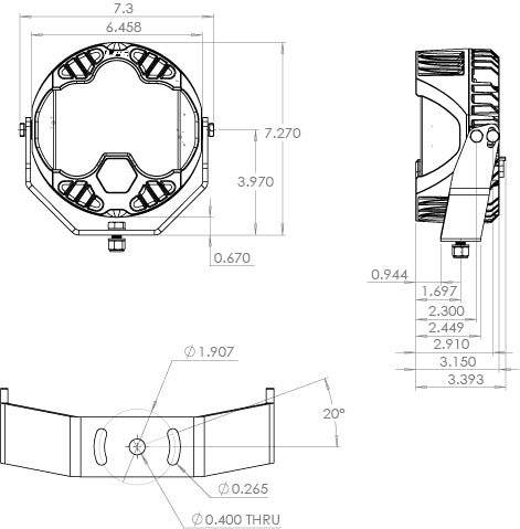 Baja Designs LP6 Pro, LED, Driving/Combo