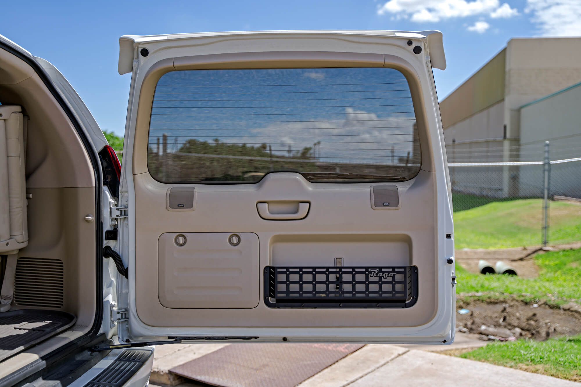 Lexus GX 470 Molle Cargo Cage - Cargo Net Replacement, showcasing the cage mounted head-on