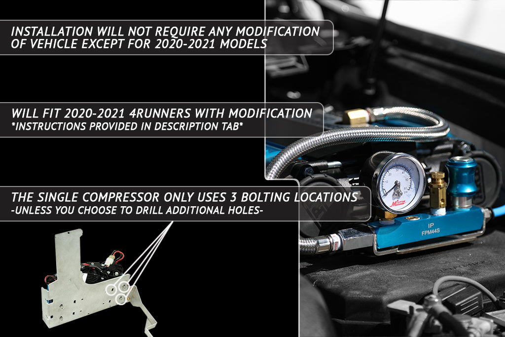 2010-2022 5th Gen Toyota 4Runner Air Compressor Mount