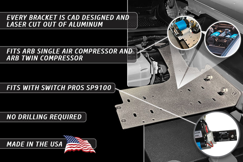 2016-2021 3rd Gen Tacoma Air Compressor Mount