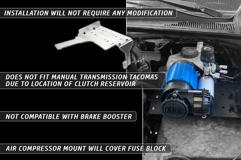 2016-2021 3rd Gen Tacoma Air Compressor Mount