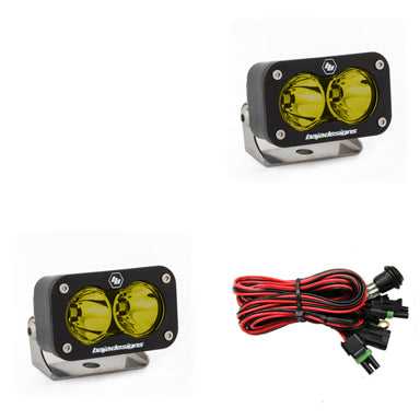 Baja Designs S2 Sport, Pair Work/Scene, LED, Amber