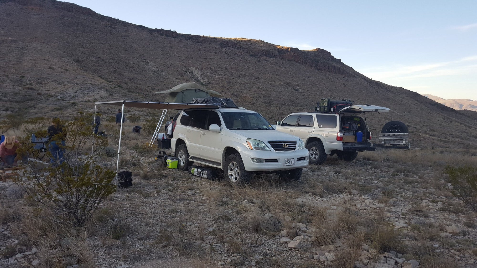 Lexus GX Canopy/ Awning Mounts for Factory Roof Rail - Rago Fabrication