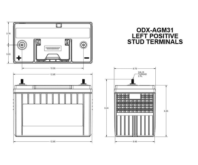 Odyssey Extreme Series Battery Group 31 (ODX-AGM31)