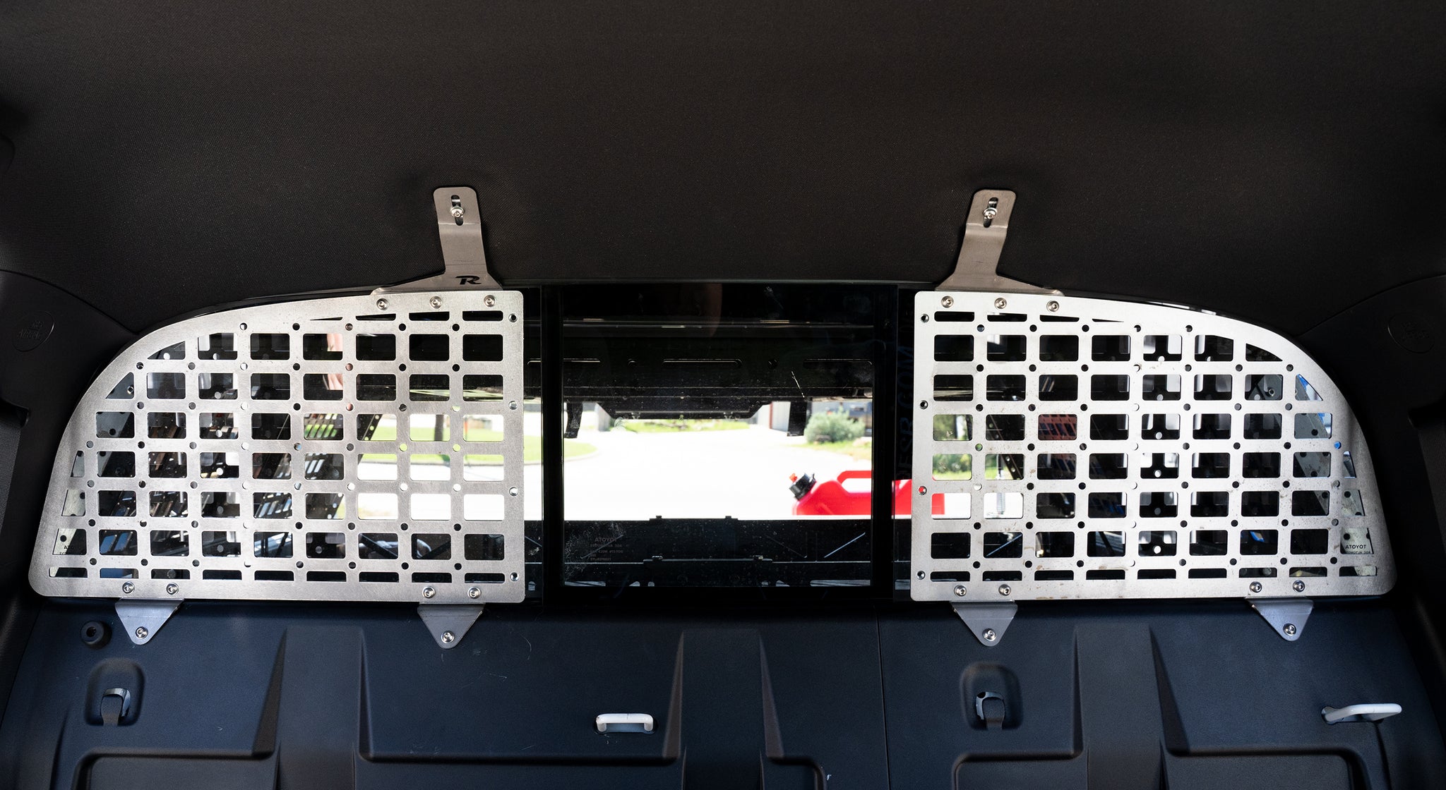 Hooke Road Overhead MOLLE Storage Panel – Rear Interior – Fits Toyota Tacoma 3rd Gen 2016-2023, Double Cab